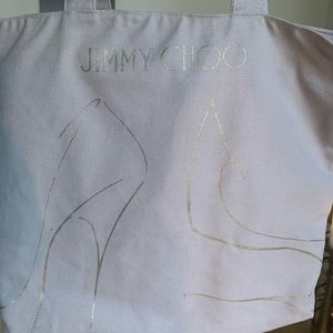 Jimmy Choo zippered tote bag